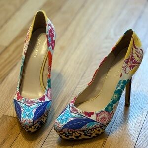Nine West Colorful Floral Women's Heels 7.5